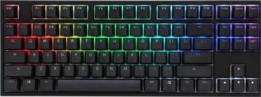 [DKON1787ST-RUSPDAZT1] Ducky One 2 TKL RGB, Cherry Red RGB Switch, 87 key, Type-C USB, RGB Backlit, Black keycaps | DKON1787ST-RUSPDAZT1
