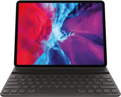 [MU8H2/MXNL2 / MXNL2LL/A] Apple Smart Keyboard Folio for 12.9" iPad Pro 6 Gen, Adjustable Viewing Angles, No Charging or Pairing Required, Front and Back Protection, US Englis, Black | MU8H2/MXNL2 / MXNL2LL/A