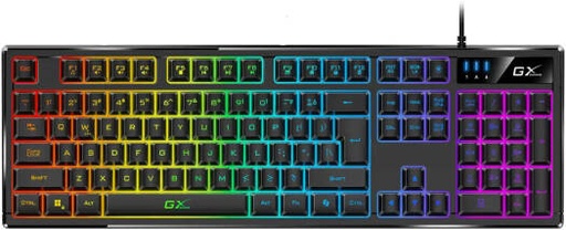 [SCRPNK7] Genius Scorpion K7 Keyboard, English-Arabic Layout, 19 Anti-Ghosting Keys, Programmable Macro Keys, Illuminated Keys, RGB Lighting Modes, Adjustable Backlight Brightness, Black | SCRPNK7