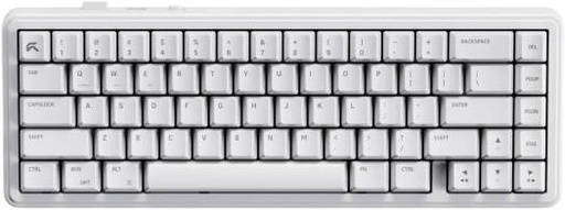 [KB-AKULA65TRI-CYB02] Cybeart Akula 65 Mechanical Gaming Keyboard, 65% Layout, Pre-Lubed Switches, Hot-Swappable, RGB Backlit, Full-Size Wired USB-C Keyboard with Media Knob, White | KB-AKULA65TRI-CYB02