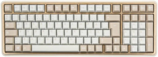 [Minilo98 Pro] Varmilo Minilo98 Pro Keyboard, 98% ANSI/ISO Layout, 98 Keys, Kailh Prestige Silent Linear Switch, PBT Keycaps, Hot-swappable, 2.4G Wireless Connectivity, Star Sand | Minilo98 Pro