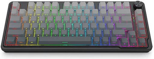 [K673SP-RGB-PRO] Redragon UCAL K673SP-PRO Wireless Gaming Keyboard, 75% Layout, Tri-Mode, Side-Printed Keycaps, Gasket Mount, Mint Mambo Switches, Control Knob, Black/Gray | K673SP-RGB-PRO