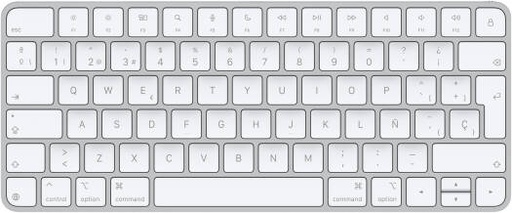 [MK2A3Y/A] Apple Magic Keyboard, Magic Keyboard, USB Type-C charging Cable, For Mac models with USB C, Spanish, Silver | MK2A3Y/A