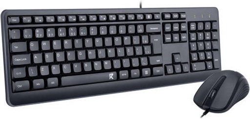 [BS-7092] Redragon BS-7092 Wired Keyboard & Mouse Combo, Ergonomic Design, Anti-Ghosting Keys, Adjustable DPI, Spill-Resistant, USB, Black | BS-7092