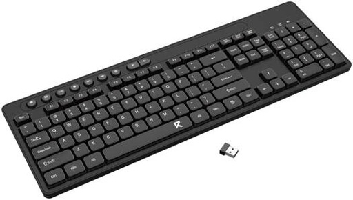 [BK-7094] Redragon BK-7094 Wireless Full-Sized Office Keyboard, Silent Chocolate Keycaps, Shortcut Keys, Ergonomic Design, Long Battery Life, Black | BK-7094