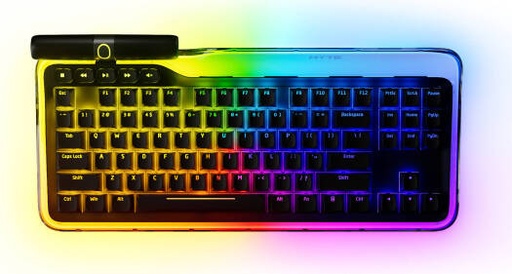 [KB-HYTEKEEB] HYTE Keeb TKL Wired RGB Mechanical Keyboard, HYTE Fluffy Lavender Linear Switch, How-Swappable, Soft Matte Silicone Case Damping, IXPE Sheet + Poron PCB Foam | KB-HYTEKEEB