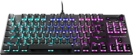 [71530] Turtle Beach Vulcan TKL Mechanical Gaming Keyboard, TITAN Mechanical (Linear) Switches, Advanced Anti-Ghosting Technology, AIMO Illumination, English Layout, Wired Connectivity, Black | 71530