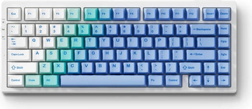 [G75-12A] MCHOSE G75 Pro 75% Mechanical Keyboard, Matcha Latte Switch, Gasket Mount, Hot-Swappable, Cherry Profiles & PBT Double-Shot, RGB Backlight, Tri-Mode Connection, Arctic Snow | G75-12A