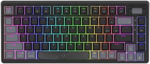 [AQRYS_ADARAMBK] AQIRYS Adara Mini Mechanical Keyboard, HaiMu Linear Pink Switches, Hot-Swappable, Cherry Profile, Double Shot PBT Keycaps, Anti-Ghosting, N-Key rollover, English (US) Layout, Black | AQRYS_ADARAMBK