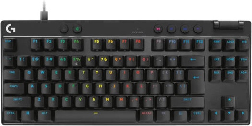 [920-013233] Logitech PRO X TKL RAPID Wired Mechanical Keyboard, Magnetic Analog Switches, Rapid Trigger, LIGHTSYNC Technology, Wired Connectivity, English (US) Layout, Black | 920-013233