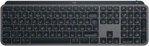 [920-011587] Logitech MX Keys S Advanced Wireless Illuminated Keyboard, Bluetooth Low Energy Tehcnology or Logi Bolt USB Receiver, English (UK) Layout, 1500mAh Battery, Graphite | 920-011587
