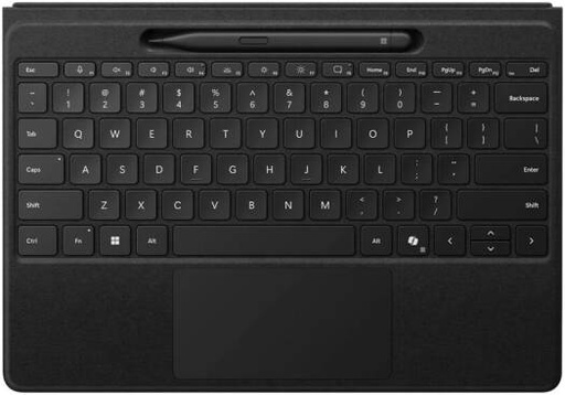 [8YU-00017] Microsoft Surface Pro Flex Keyboard 11th Edition with Slim Pen 2, for Pro 11, Pro 10, Pro 9, and Pro 8, English/Arabic Layout, Black | 8YU-00017