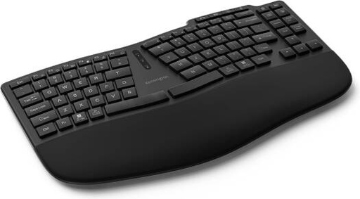 [K75491UK] Kensington Pro Fit Ergo KB675 EQ TKL Keyboard, QWERTY, 2.4GHz Bluetooth, Wireless, Rechargeable, Compatible with Windows and macOS, Video Conferencing Keys, RGB Indicators, Black | K75491UK