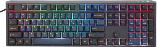 [DKON2308ST-CRUSPTCHNAZ001] Ducky One 3 Pro Nazca Line Full Size Mechanical Keyboard, Cherry MX2A Red Switches, Hot-Swappable, N-Key Rollover, Detachable USB-C Cable, English-Arabic Layout, Black | DKON2308ST-CRUSPTCHNAZ001