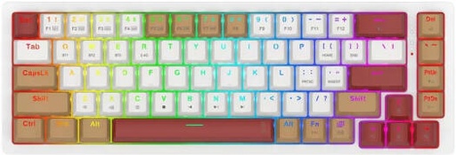 [K677WLR-RGB-PRO] Redragon K677 Rammus Pro 60% Mechanical Gaming Keyboard, Brown Switches, Hot-Swappable, Tri-Mode (Wired/2.4GHz/BT) Connectivity, Detachable Type-C, Anti Ghosting & N-Keyrollover | K677WLR-RGB-PRO