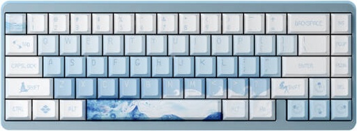 [A88A109H0A5A01A073] Varmilo Muse 65 Mechanical Keyboard, Gateron KS-20 White Magnetic HE Switch, PBT, Cherry Profile Keycap, Tri-Mode Connectivity, English Keyboard, Dynamic Keystroke, Ariel Design | A88A109H0A5A01A073