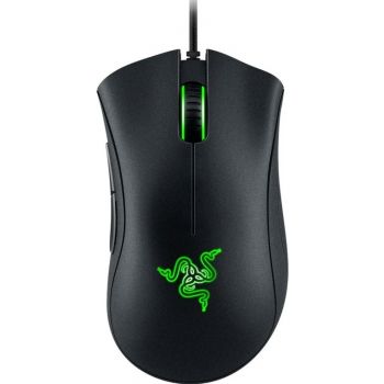 [RZ01-03850100-R3M1] Razer DeathAdder Essential Wired Gaming Mouse with 6,400 DPI Optical Sensor, 5 Prog Buttons, Mechanical Switches, Ergonomic Form Factor, Standard Stock Feet, 10M Clicks, Black | RZ01-03850100-R3M1