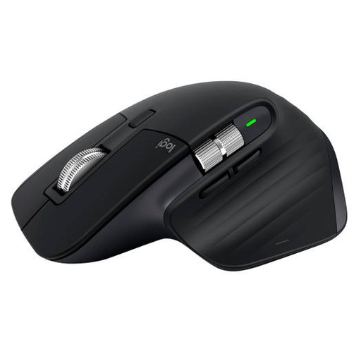 [910-006559/910-007500] Logitech MX Master 3S Wireless Performance Mouse, With Ultra Fast Scrolling, 7 Buttons, 8000 DPI Resolution, Quiet Clicks, USB-C, Bluetooth, 10m Operating Distance, Graphite | 910-006559/910-007500