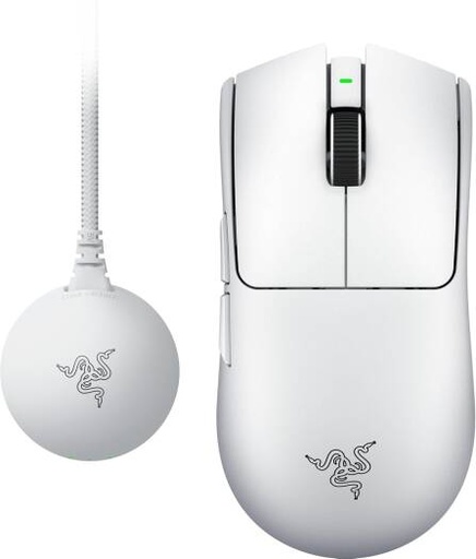 [RZ01-05630200-R3G1] Razer Viper V4 Pro Gaming Mouse, 50000 DPI Focus Pro Sensor Gen 3, 8000Hz Polling Rate, 49G Ultra Lightweight, 180 Hours Battery, White | RZ01-05630200-R3G1