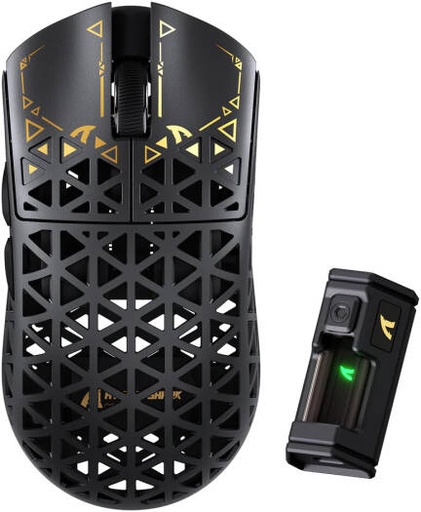 [R5] ATTACK SHARK R5 Ultra Carbon Fibre HyperSpeed Wireless Gaming Mouse, 39g Ultralight Mice, 2.4G/BT/USB-C Wired, PixArt PAW3950MAX Sensor, 8000Hz Wireless Polling Rate, 42KDPI, Black | R5
