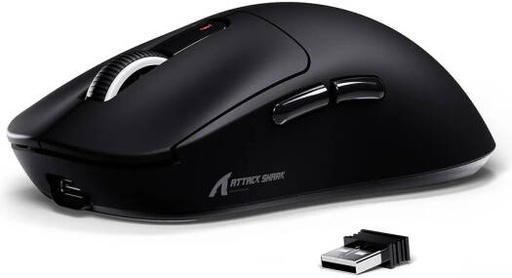 [X3] ATTACK SHARK X3 49g Ultralight Mouse, PixArt PAW3395 Gaming Sensor, BT/2.4G Wireless/Wired Gaming Mouse, 26000 DPI, 200 Hours Battery, Office Mice for Win11/Xbox/PS/Mac, Black | X3