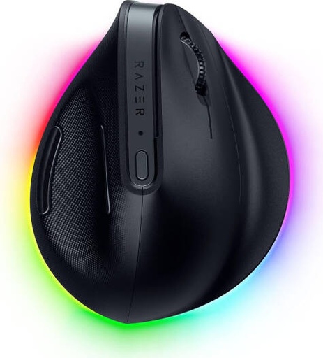 [RZ01-05250100-R3G1] Razer Pro Click V2 Vertical Edition Gaming Mouse, 30000 Max DPI, 550 Max IPS, Razer Focus Pro Optical Sensor, 18 Zone Underglow RGB Lighting, 8 Programmable Button, Black | RZ01-05250100-R3G1