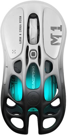 [M1-PRO] GravaStar Mercury M1 Pro Wireless Gaming Mouse, Lightweight Magnesium Alloy, 26,000 DPI, PAW3395DM Sensor, 5 Programmable Buttons, Support Wired/2.4GHz/BT, Gradient Black | M1-PRO