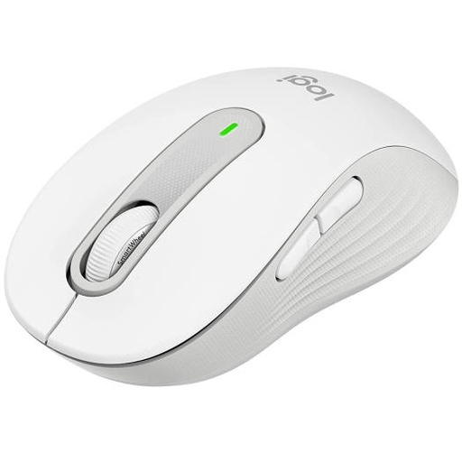 [910-006255] Logitech Signature M650 Wireless Mouse, For Small to Medium Sized Hands, Silent Clicks, 5 Buttons, Bluetooth, Multi-Device Compatibility, 400 DPI Nominal Value, 10m Range, White | 910-006255