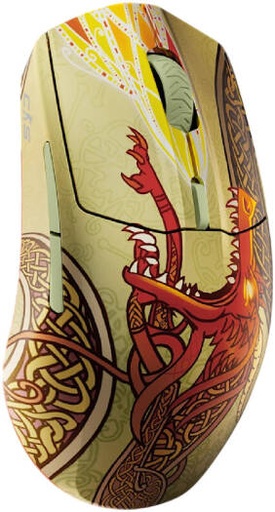 [62614] SteelSeries CS2 Dragon Lore Edition Wireless Gaming Mouse, 18K DPI TrueMove Air Optical Sensor, 2.4GHz & Bluetooth, Up to 200 HR Battery, 80M Click Durability, Dragon Lore | 62614