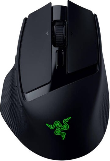 [RZ01-04310100-R3G1] Razer Basilisk Mobile Wireless Gaming Mouse, 18000 Max DPI, 350 Max IPS, 1-Zone Logo RGB Lighting, 10 Programmable Buttons, Razer Focus X 18K Optical Sensor, Tri-Mode, Black | RZ01-04310100-R3G1