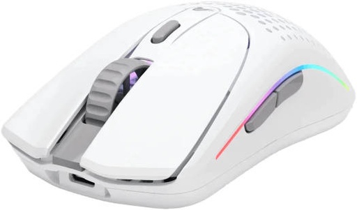 [GLO-MS-OWV2-MW] Glorious Model O 2 Wireless RGB Gaming Mouse, Ultralight 68-gram Weight, 26,000 DPI BAMF 2.0 Sensor, Hybrid 2.4 Ghz / BT, 210-hour Max Battery Life, Vibrant RGB Lighting, White | GLO-MS-OWV2-MW