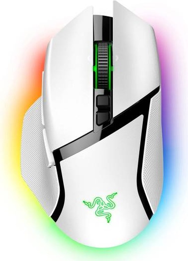 [RZ01-04620200-R3G1] Razer Basilisk V3 Pro USB Wireless Optical Gaming Mouse, 30K DPI Optical Sensor, Chroma RGB Lighting, HyperScroll Tilt Wheel, 750 IPS Speed, 11 Programmable Buttons, White | RZ01-04620200-R3G1