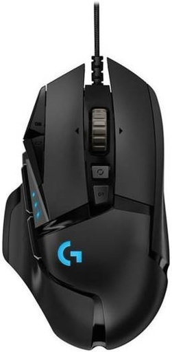 [910-005471] Logitech G502 HERO Wired USB Gaming Mouse, 200 to 16,000 dpi HERO Sensor, Hyper-fast Scroll Wheel, Customizable RBG Lighting, 11 Prog Buttons, Adjustable Weight System, Black | 910-005471