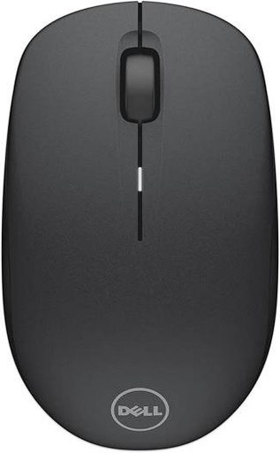 [570-AAMH] Dell WM126 Wireless Mouse, 1000 dpi Movement Resolution, 3 Buttons, One AA Alkaline Battery & 12 Months Battery, Life Black | 570-AAMH