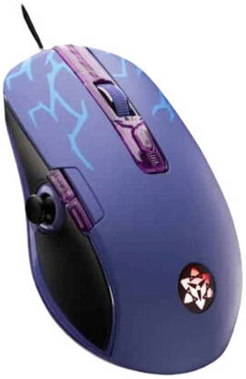[Sasuke] Lexip Sasuke Revenge Mouse Design by Tsume Naruto Shippuden, Collector Edition Mouse, 12000 DPI Optical Sensor, Thumb Joystick, Ceramic Skates, Wired USB Gaming Mouse, Violet | Sasuke