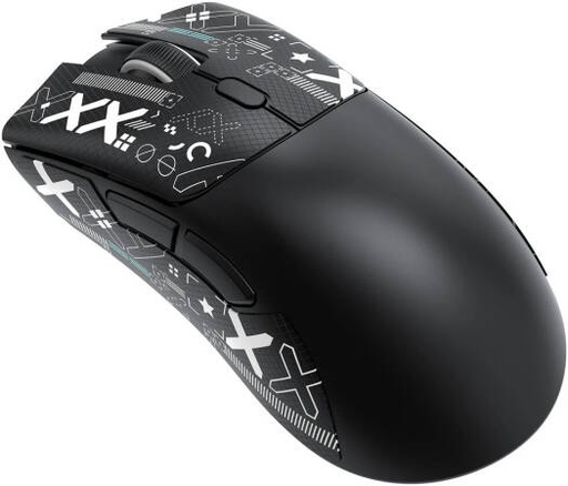 [ASR1-BL] Attack Shark R1 Wireless Ergonomic Gaming Mouse, 18K DPI Tri Mode Lightweight Mouse, Bluetooth 2.4G Wired, Black | ASR1-BL