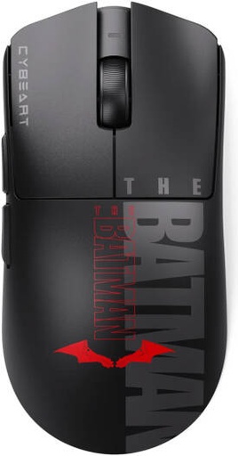 [MC-ARTEMIS-BM01] Cybeart Artemis The Batman Edition Wireless Gaming Mouse, 1000Hz Polling Rate, 52g Ergonomic Design, 24,000 DP, PixArt Sensor, Tri-Mode Connectivity, 1ms Response, Black/Red | MC-ARTEMIS-BM01