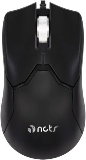 [NCTS-M8] NCTS M8 Wired Mouse, 1000 DPI Resolution, 3 Button, Electro-Optic Induction with Red Light, USB Plug-and-Play Connectivity, USB Interface, Black | NCTS-M8