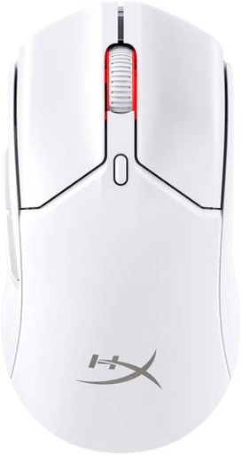 [7D389AA] HyperX Pulsefire Haste 2 Mini Wireless Gaming Mouse, Ultra-Light 59g, HyperX 26K Sensor up to 26,000 DPI, Dual Wireless (2.4 GHz & Bluetooth), 100h Battery, 6 Programmable Buttons, White | 7D389AA