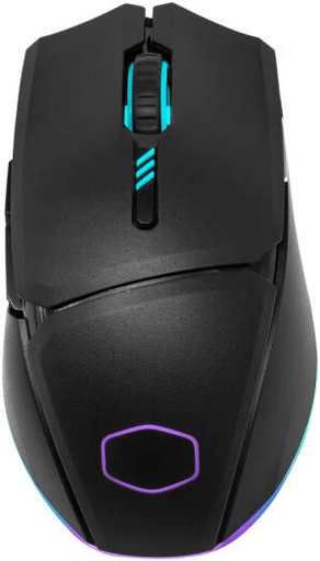 [MM-831-KKOH1] Cooler Master MM831 Gaming Mouse, OMRON Switch, PixArt PAW 3335 Mouse Sensor, Triple Connectivity, Customizable RGB Lighting, Gold-Plated Detachable Connector, 800mAh Battery, Black | MM-831-KKOH1