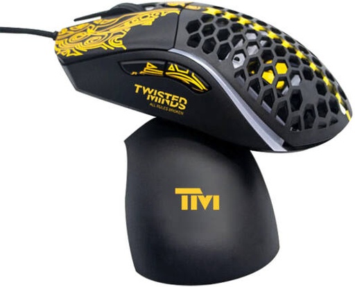 [TM-COOLKNIGHT] Twisted Minds COOLKNIGHT Wired Gaming Mouse, 7 Keys Mouse Button, 1000Hz Polling Rate, Adjustable DPI 1000 to 12000, Advanced Image Sensor, 1.8m Ultralight Weave Cable, Black | TM-COOLKNIGHT