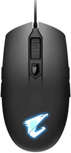[AORUS-M2] GIGABYTE Aorus M2 Wired Optical Gaming Mouse, Pixart 3327 Tracking Sensor, Up to 6200 DPI Sensitivity, 1000 Hz Report Rate, 30G Acceleration, 1.8m Matte Black PVC Cable, Matte Black | AORUS-M2