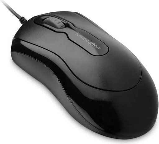 [K72356EUS] Kensington in-a-box Wired Mouse, 3 Buttons, Optical 1000DPI Sensor, Supports Chrome OS, macOS, Windows, Scrollwheel Controls, 180cm USB Cable, Black | K72356EUS