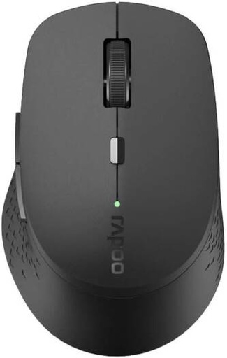 [18048] Rapoo M300 Silent Wireless Mouse, Optical Tracking Technology, Adjustable 1600 High-Resolution DPI Sensor, Bluetooth 3.0, 4.0 and 5.0 & 2.4 GHz Connectivity, Black | 18048
