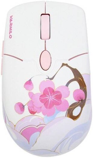 [VM01-V2-01] Varmilo Wireless Mouse, 2.4GHz Connectivity, 800 - 2400 DPI, Adjustable DPI, 6 Buttons, 80g Lightweight, Sakura Design | VM01-V2-01
