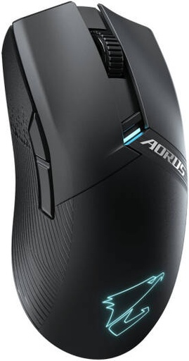 [AORUS-M6] Gigabyte Aorus M6 Wireless Gaming Mouse, 26000 DPI, 1ms Low Latency, 2.4Ghz & Type-C Interface, Programmable Buttons, RGB Lighting, Up to 74 Hours Battery Life, Matte Black | AORUS-M6