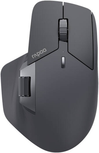 [12831] Rapoo MT760L Multi-mode Wireless Optical Mouse, 2.4 GHz, Bluetooth, Dongle, 10 Button Including Side Scroll-Wheel & DPI Switch, Up to 10m Range 4000 Adjustable DPI, Black | 12831