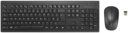 [K75560WW] Kensington KM270 EQ Rechargeable Wireless Keyboard and Mouse Combo, Bluetooth 5.0 And 2.4GHz Connectivity, Full Size Spill Resistant Keyboard, Quiet Click Mouse, Rechargeable Battery, Black | K75560WW
