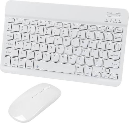 [awh-bluetooth-wireless-keyboard-and-mouse-combo-ultra-slim-ergonomic-small-rechargeable-bluetooth-keyboard-mouse-set-for-tablet-phone-android-pc-computer-mac-smartphone-white] Bluetooth Wireless Keyboard and Mouse Combo- Ultra-Slim Ergonomic Small Rechargeable Bluetooth Keyboard Mouse Set for Tablet Phone Android PC Computer Mac Smartphone, White