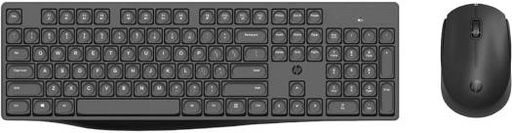 [6NY40PA] HP CS10 Wireless Keyboard & Mouse Combo, Ergonomic Design and Silent Typing Keys English Only, Black | 6NY40PA